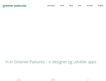 Tablet Screenshot of greenerpastures.dk